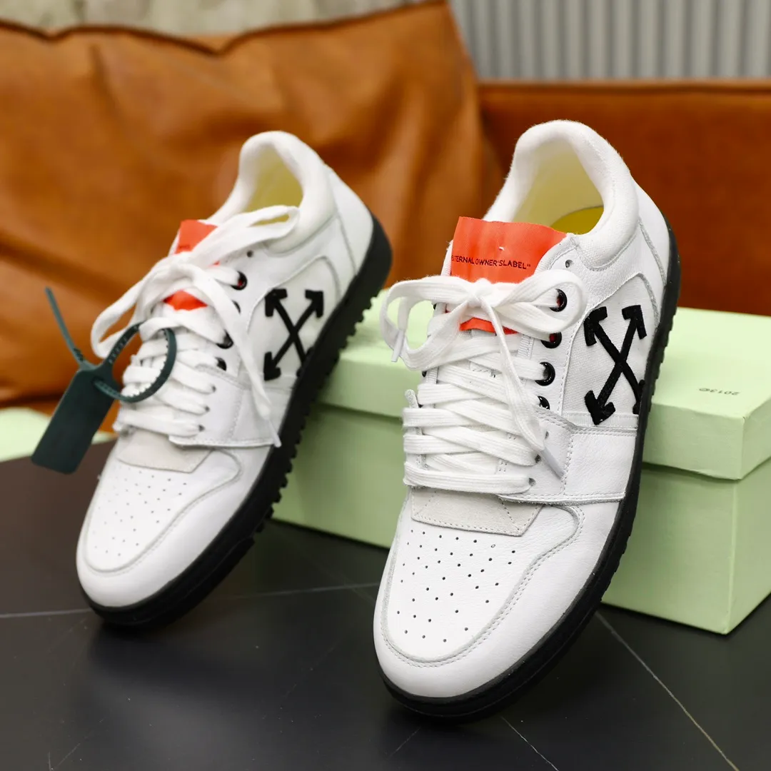 Men's shoes: 462💰💶【off-white】👫 Original one-to-one replica, high-end quality🥳The latest model has not been listed on the official website yet, the top version. Fabric: Imported original leather splicing Lining: Imported breathable mesh Outsole: Original rubber soft, light and wear-resistant Outsole Male 38-44 (customized for 45 and 46)